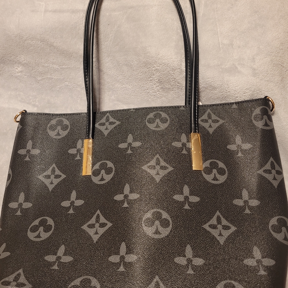 Luxury Black Designer Tote Bag